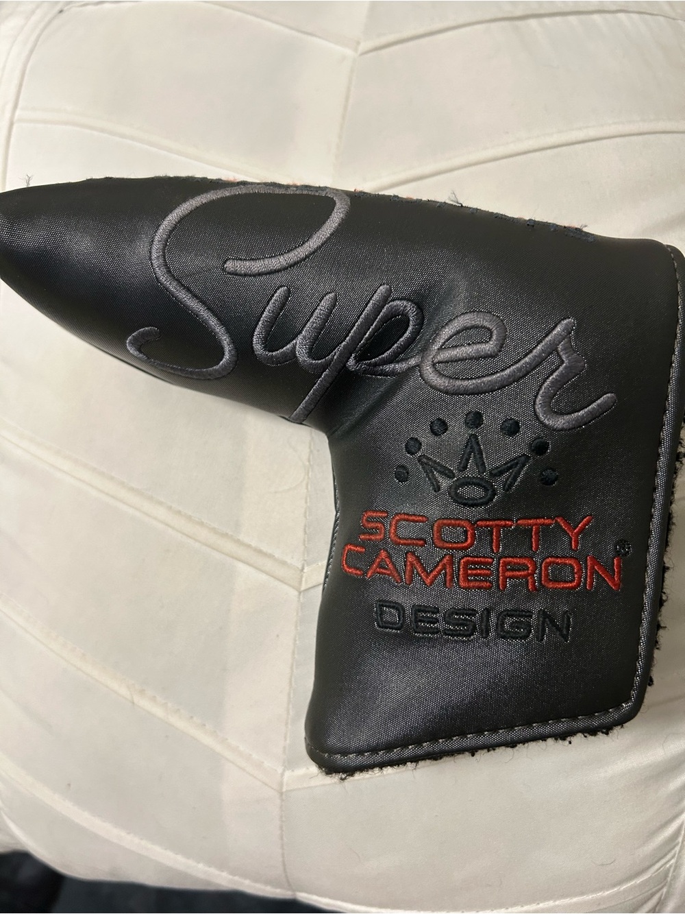 Titleist Black Putter Headcover with Embroidered Script